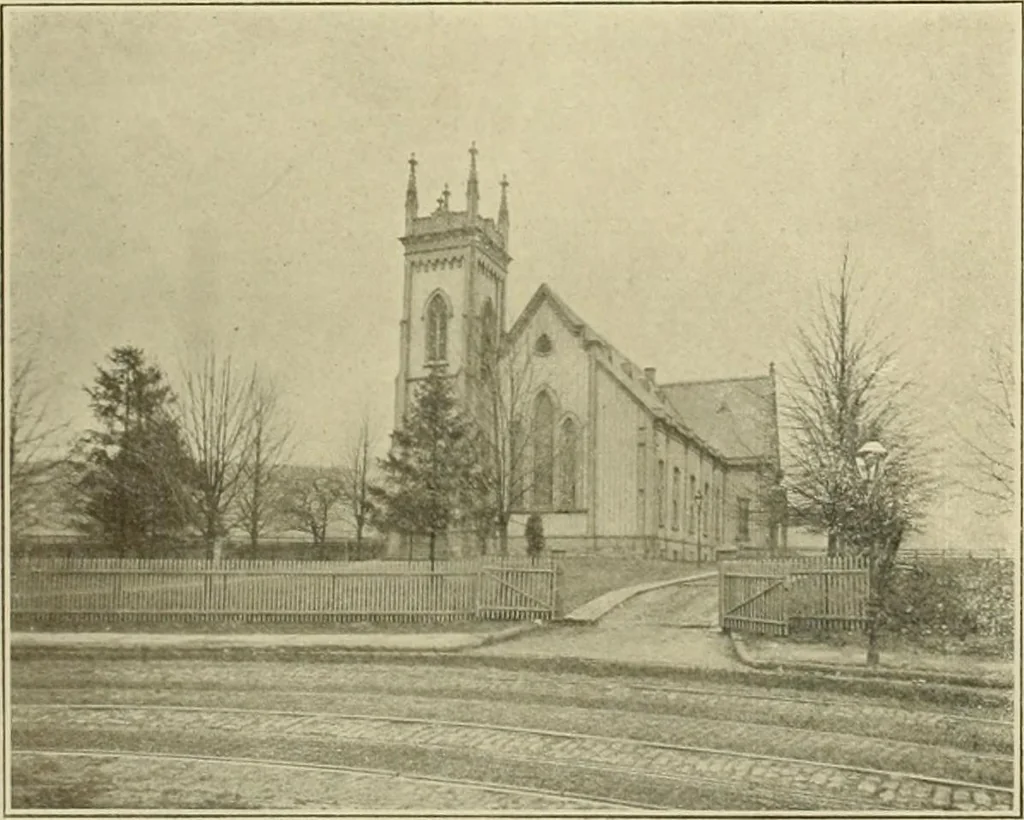 An illustration from "Flems" views of old Pittsburgh : a portfolio of the past precious with memories, 1905, leaf 83