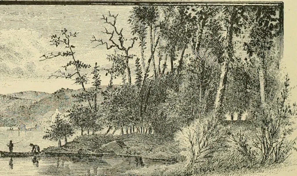 An illustration from "Flems" views of old Pittsburgh : a portfolio of the past precious with memories, 1905, leaf 85