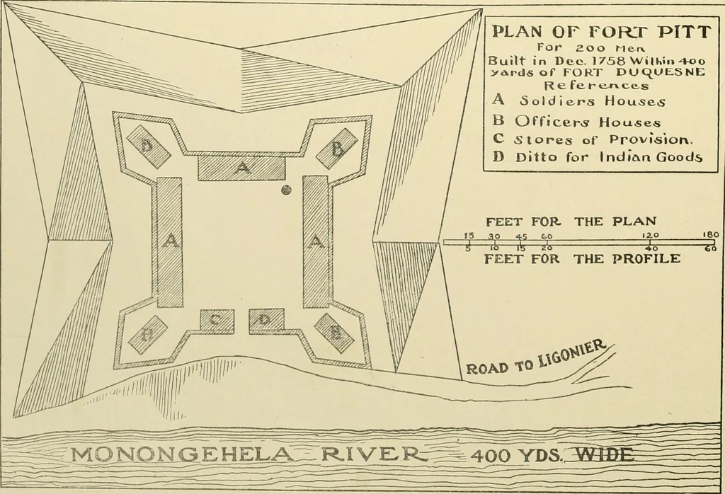 An illustration from "Flems" views of old Pittsburgh : a portfolio of the past precious with memories, 1905, leaf 9