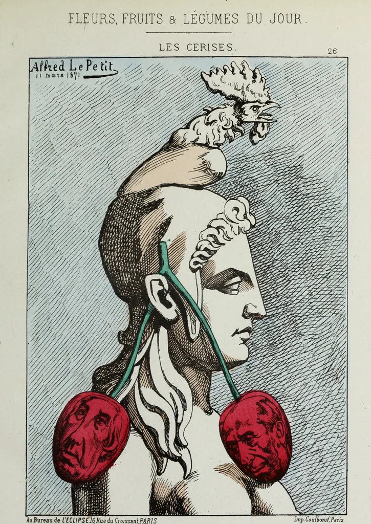An illustration from Fleurs fruits & legumes du jour, 1871, leaf 58