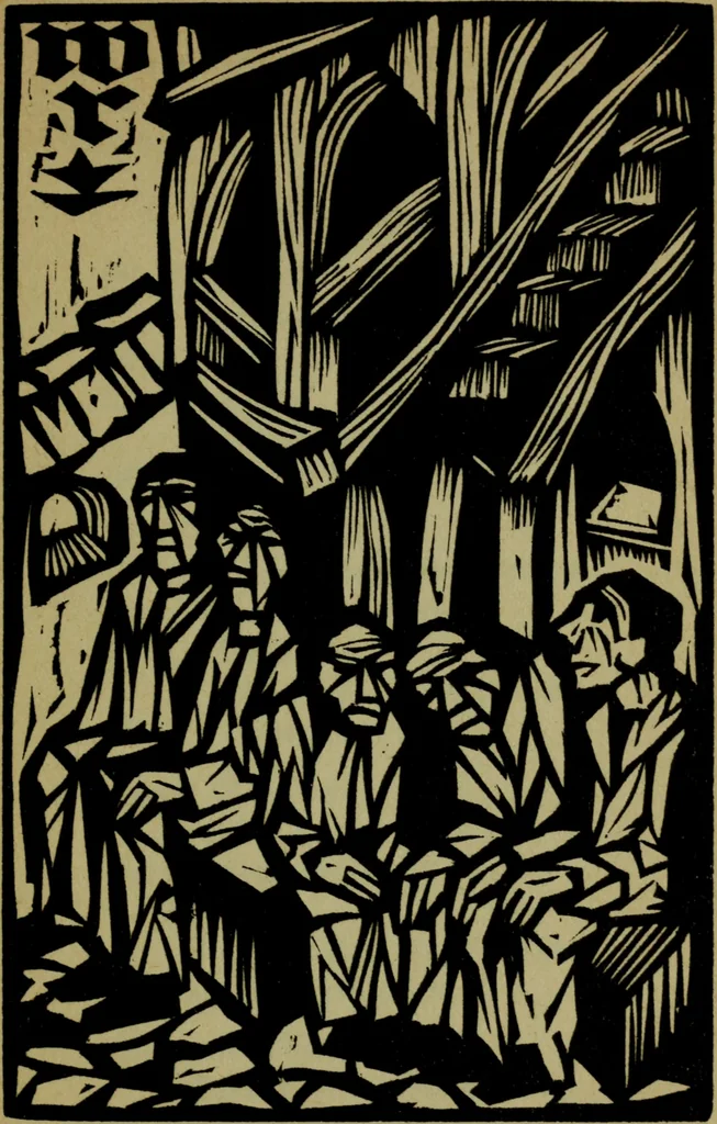 An illustration from Fliegender Sommer : aus den Papieren des Goswin Krell, 1922, leaf 135