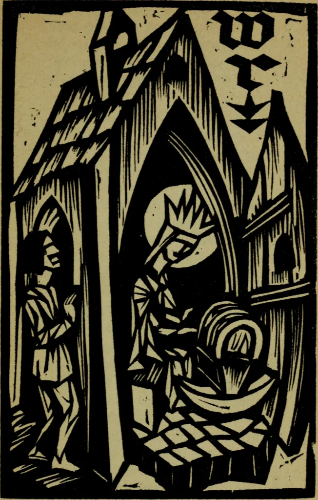 An illustration from Fliegender Sommer : aus den Papieren des Goswin Krell, 1922, leaf 25