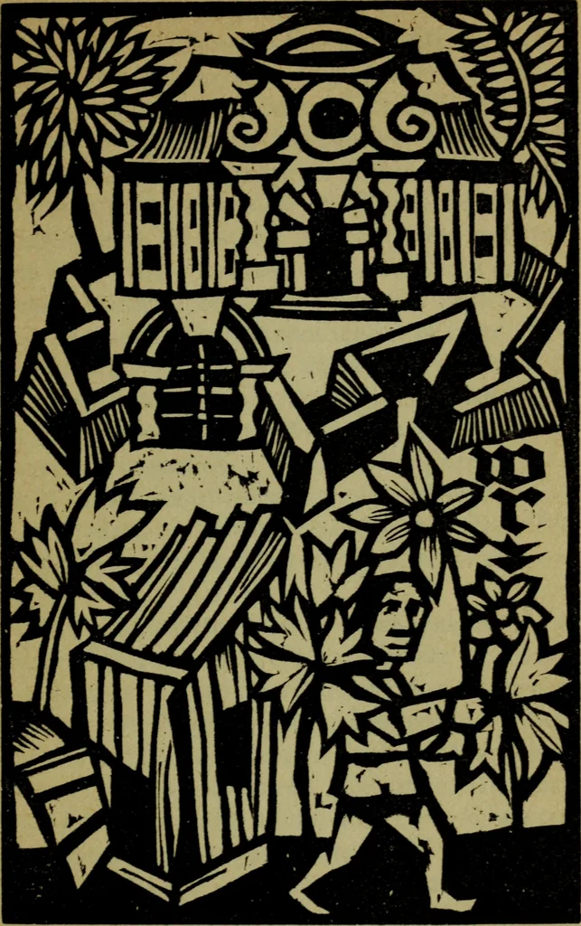 An illustration from Fliegender Sommer : aus den Papieren des Goswin Krell, 1922, leaf 87