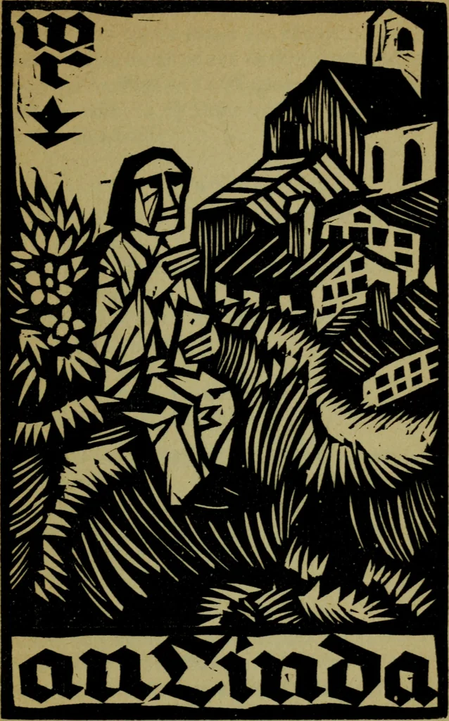 An illustration from Fliegender Sommer : aus den Papieren des Goswin Krell, 1922, leaf 91