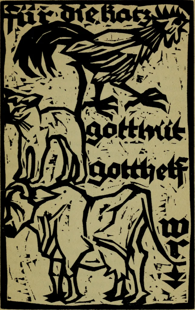 An illustration from Fliegender Sommer : aus den Papieren des Goswin Krell, 1922, leaf 99