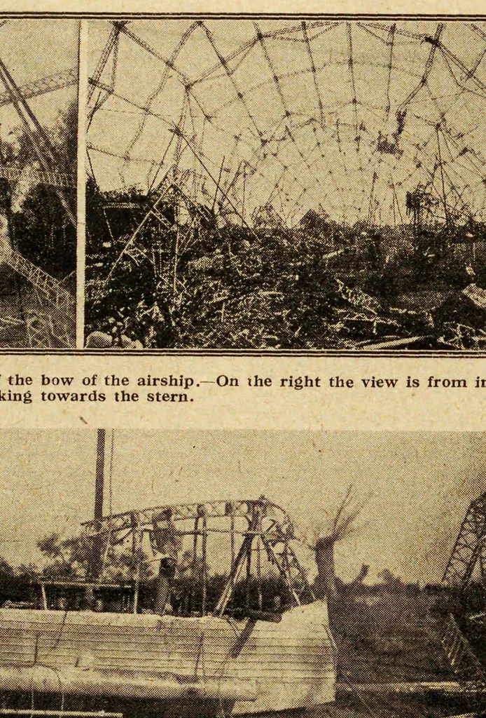 An illustration from Flight : a journal devoted to the interests, practice, and progress of aerial locomotion and transport, 1909, leaf 378