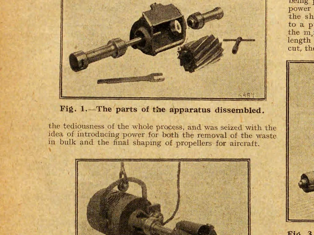 An illustration from Flight : a journal devoted to the interests, practice, and progress of aerial locomotion and transport, 1909, leaf 542