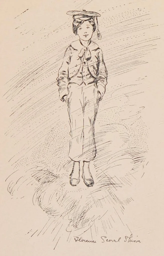 An illustration from The flight of Pony Baker : a boy's town story, 1902, leaf 145