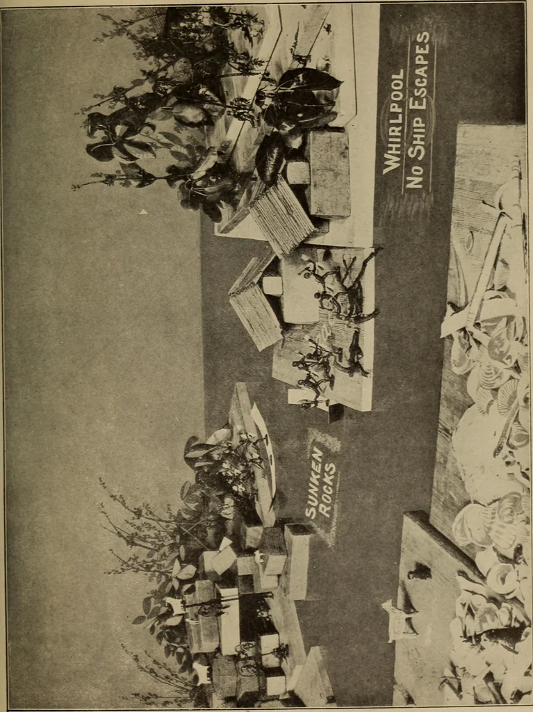 An illustration from Floor games, 1912, leaf 54
