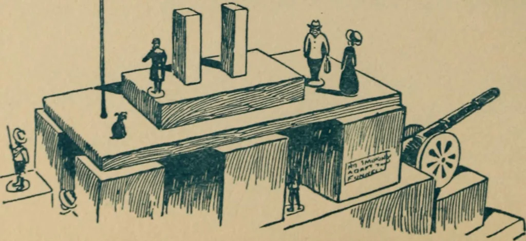 An illustration from Floor games, 1912, leaf 59