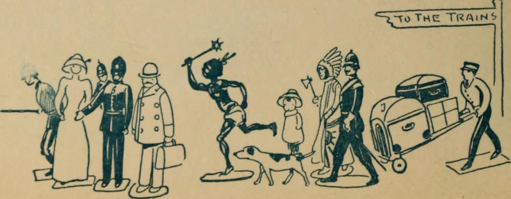 An illustration from Floor games, 1912, leaf 79