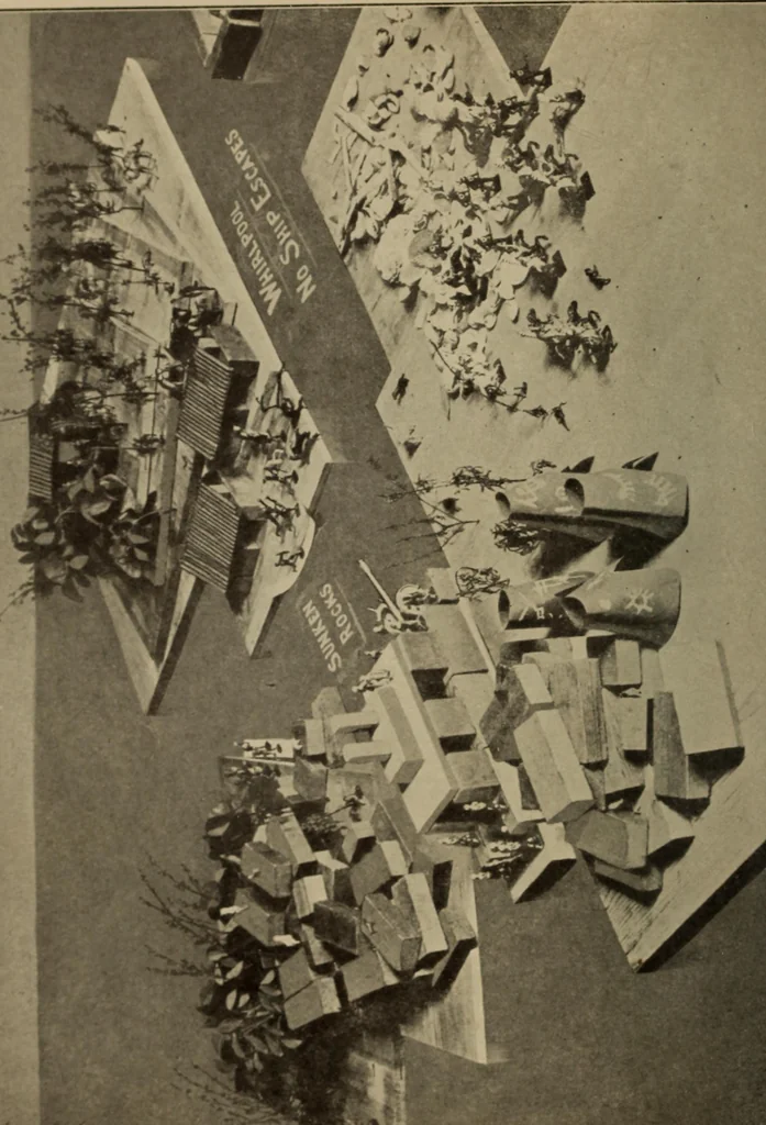 An illustration from Floor games, 1912, leaf 9