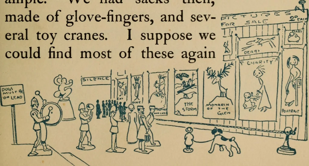 An illustration from Floor games, 1912, leaf 96