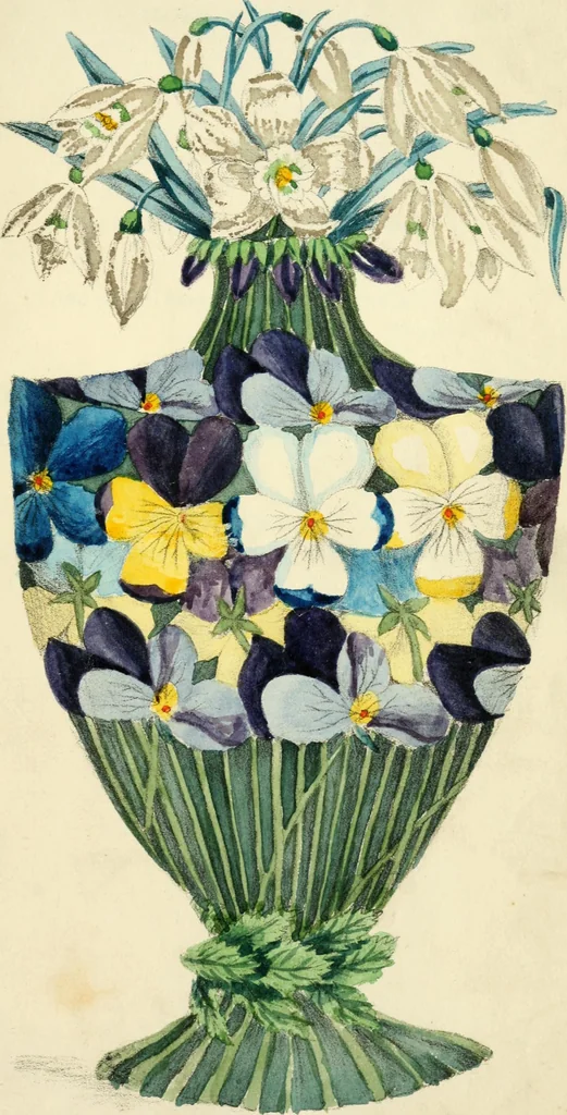 An illustration from Floral emblems, 1825, leaf 356