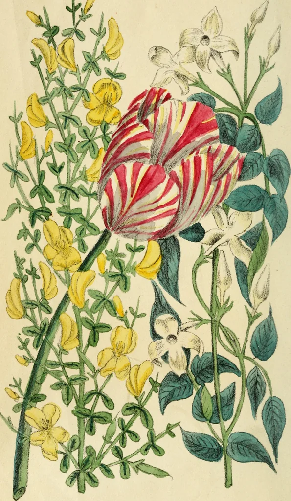 An illustration from Floral emblems, 1825, leaf 9