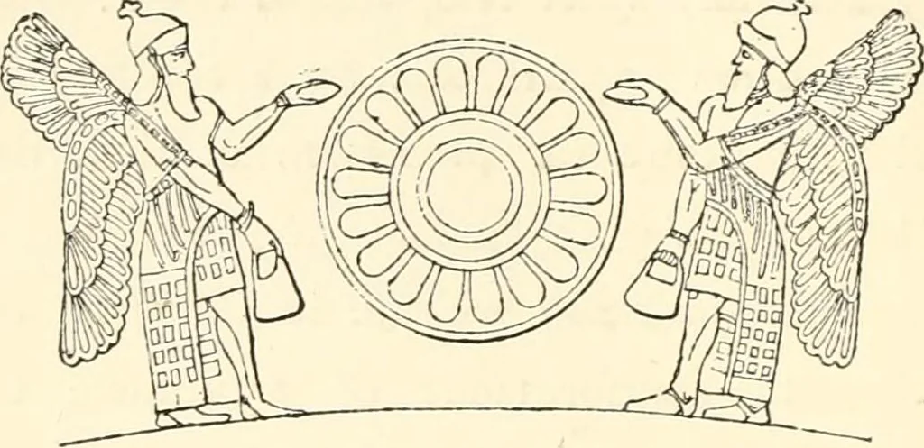 An illustration from The flora of the Assyrian monuments and its outcomes, 1894, leaf 116