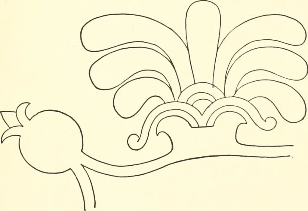 An illustration from The flora of the Assyrian monuments and its outcomes, 1894, leaf 141