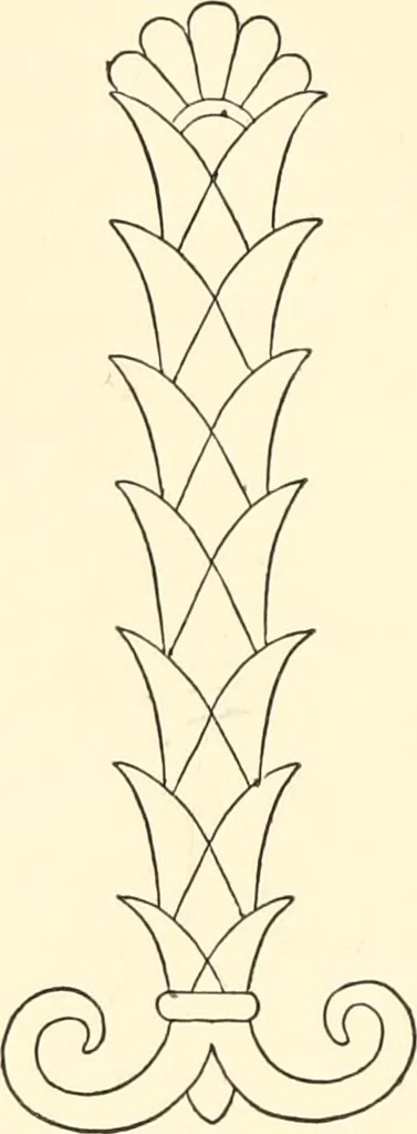 An illustration from The flora of the Assyrian monuments and its outcomes, 1894, leaf 158