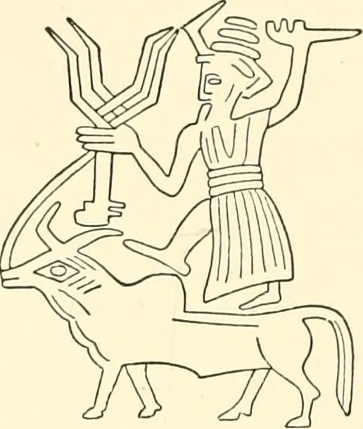 An illustration from The flora of the Assyrian monuments and its outcomes, 1894, leaf 200