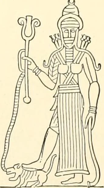 An illustration from The flora of the Assyrian monuments and its outcomes, 1894, leaf 200
