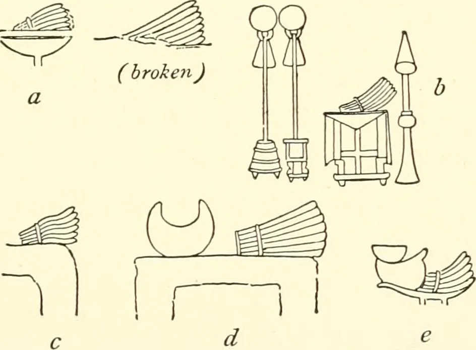 An illustration from The flora of the Assyrian monuments and its outcomes, 1894, leaf 51