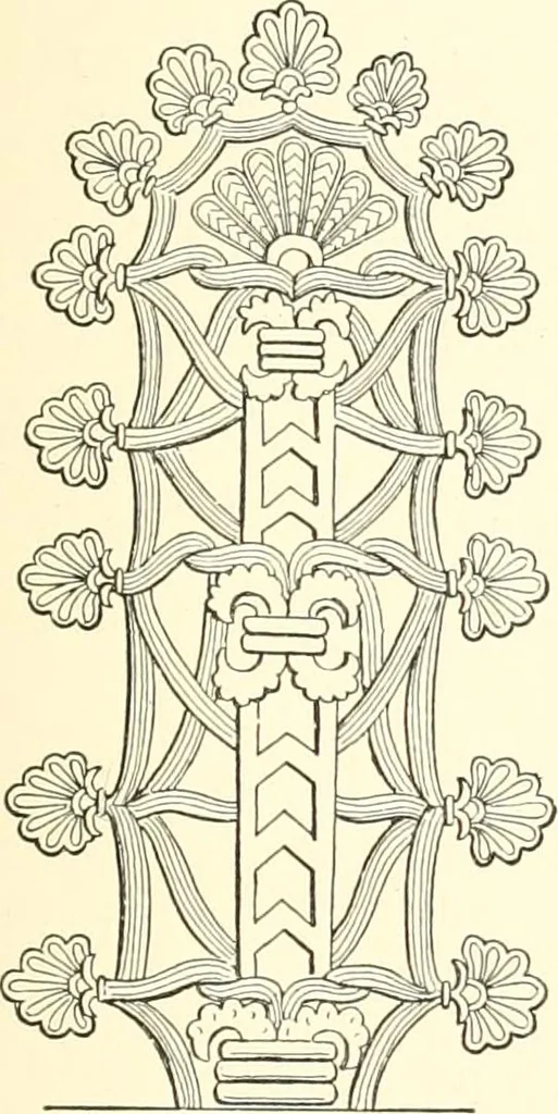 An illustration from The flora of the Assyrian monuments and its outcomes, 1894, leaf 81