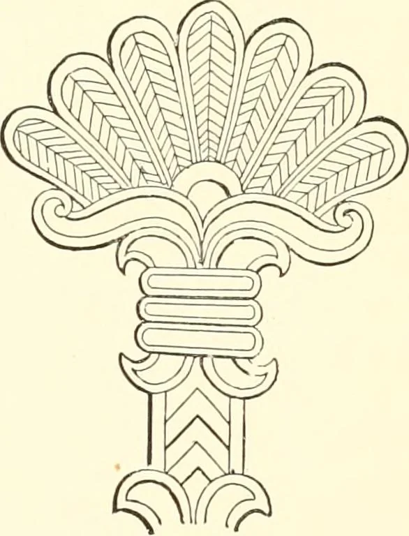 An illustration from The flora of the Assyrian monuments and its outcomes, 1894, leaf 81