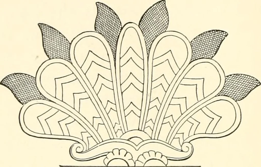 An illustration from The flora of the Assyrian monuments and its outcomes, 1894, leaf 86