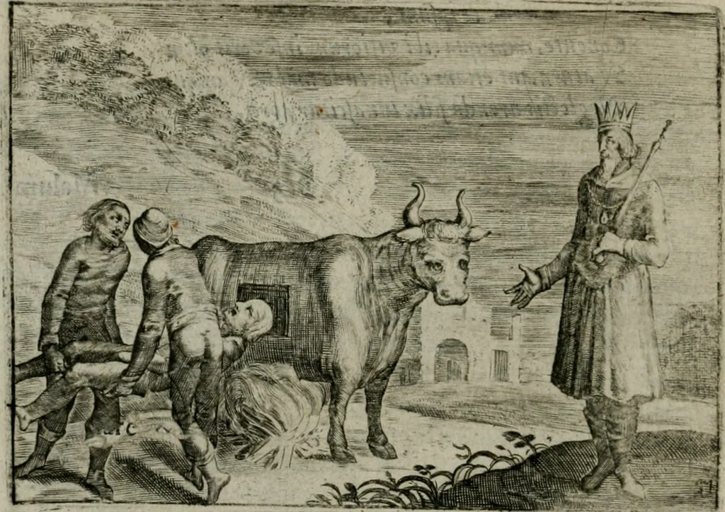 An illustration from Emblemata Florentii Schoonhovii I.C. Goudani, partim moralia partim etiam civilia : cum latiori eorundem ejusdem auctoris intepretatione : accedunt et alia quaedam poëmatia in alijs poëmatum suorum libris non contenta, 1648, leaf 135