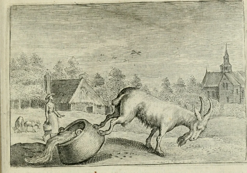 An illustration from Emblemata Florentii Schoonhovii I.C. Goudani, partim moralia partim etiam civilia : cum latiori eorundem ejusdem auctoris intepretatione : accedunt et alia quaedam poëmatia in alijs poëmatum suorum libris non contenta, 1648, leaf 178