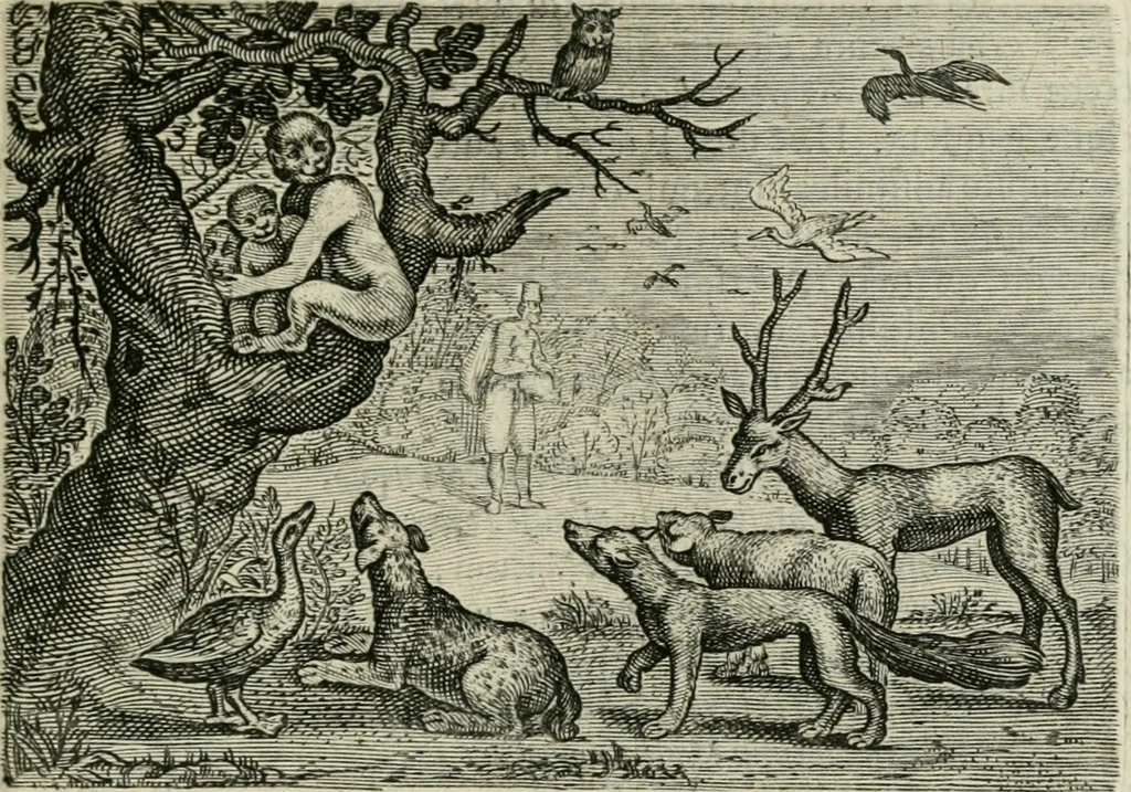 An illustration from Emblemata Florentii Schoonhovii I.C. Goudani, partim moralia partim etiam civilia : cum latiori eorundem ejusdem auctoris intepretatione : accedunt et alia quaedam poëmatia in alijs poëmatum suorum libris non contenta, 1648, leaf 198