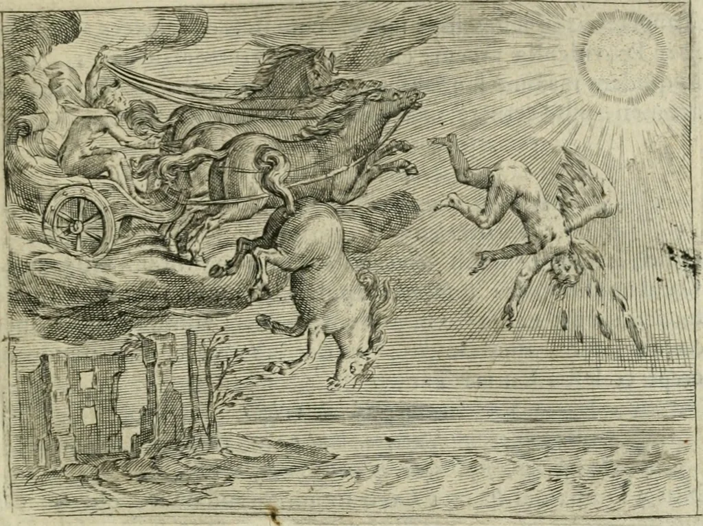 An illustration from Emblemata Florentii Schoonhovii I.C. Goudani, partim moralia partim etiam civilia : cum latiori eorundem ejusdem auctoris intepretatione : accedunt et alia quaedam poëmatia in alijs poëmatum suorum libris non contenta, 1648, leaf 26