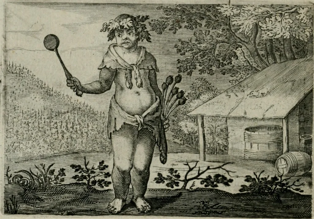 An illustration from Emblemata Florentii Schoonhovii I.C. Goudani, partim moralia partim etiam civilia : cum latiori eorundem ejusdem auctoris intepretatione : accedunt et alia quaedam poëmatia in alijs poëmatum suorum libris non contenta, 1648, leaf 51