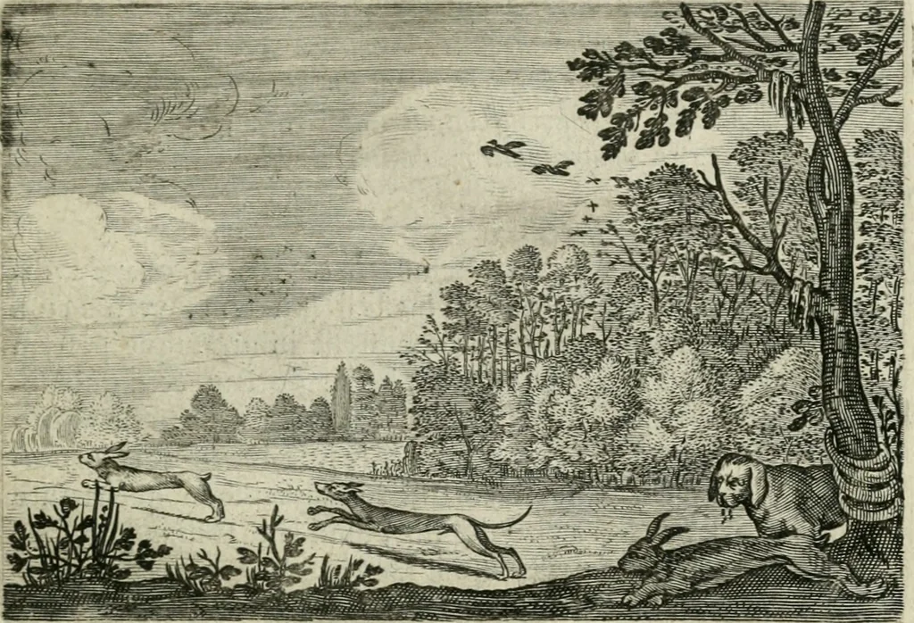 An illustration from Emblemata Florentii Schoonhovii I.C. Goudani, partim moralia partim etiam civilia : cum latiori eorundem ejusdem auctoris intepretatione : accedunt et alia quaedam poëmatia in alijs poëmatum suorum libris non contenta, 1648, leaf 66