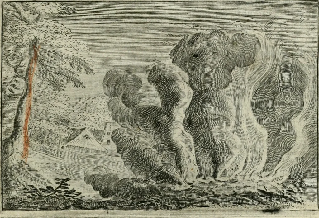 An illustration from Emblemata Florentii Schoonhovii I.C. Goudani, partim moralia partim etiam civilia : cum latiori eorundem ejusdem auctoris intepretatione : accedunt et alia quaedam poëmatia in alijs poëmatum suorum libris non contenta, 1648, leaf 82