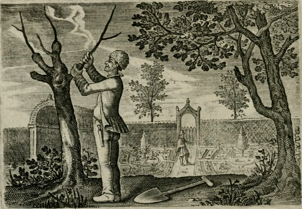An illustration from Emblemata Florentii Schoonhovii I.C. Goudani, partim moralia partim etiam civilia : cum latiori eorundem ejusdem auctoris intepretatione : accedunt et alia quaedam poëmatia in alijs poëmatum suorum libris non contenta, 1648, leaf 91