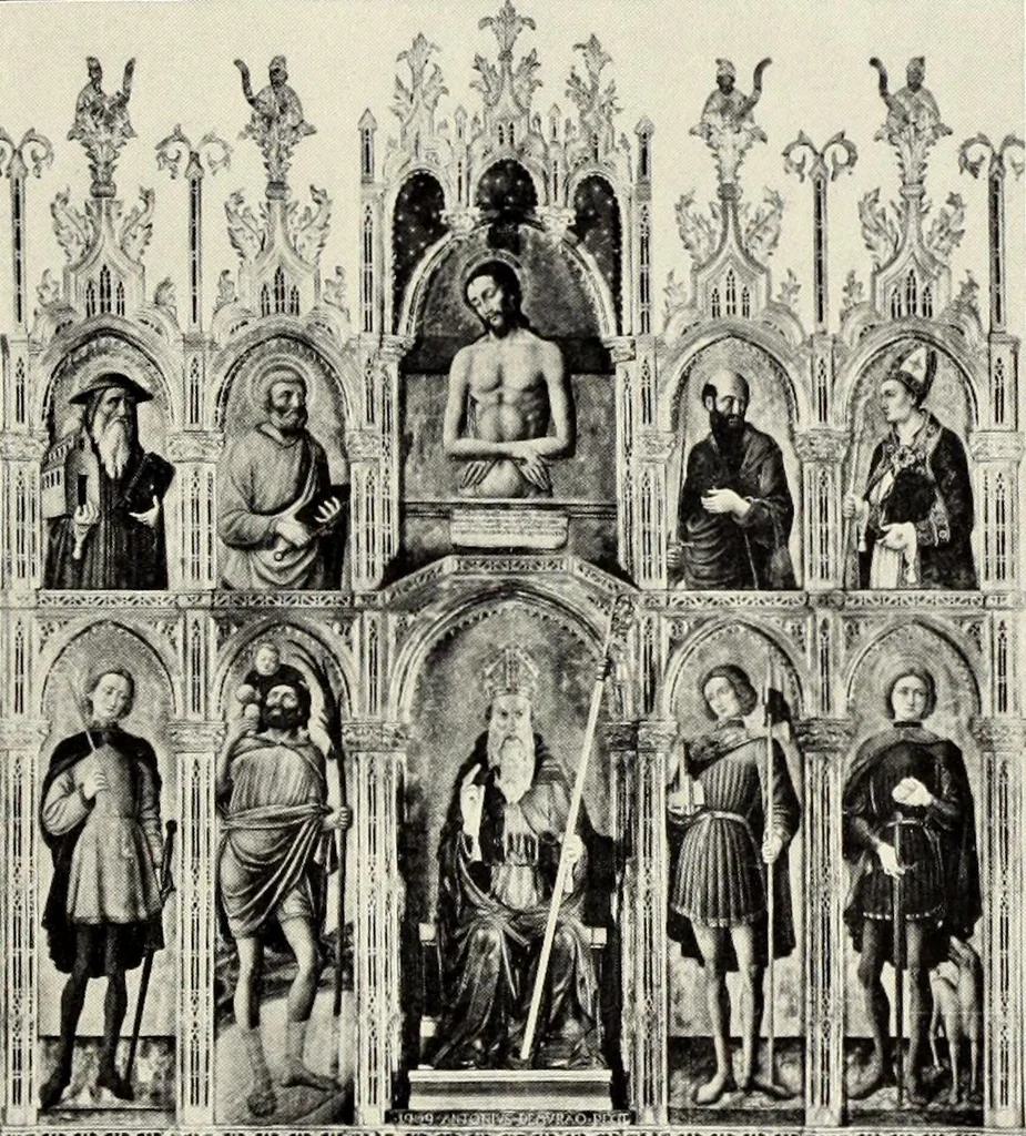 An illustration from Florentinische und venezianische Bilderrahmen aus der Zeit der Gotik und Renaissance, 1902, leaf 103