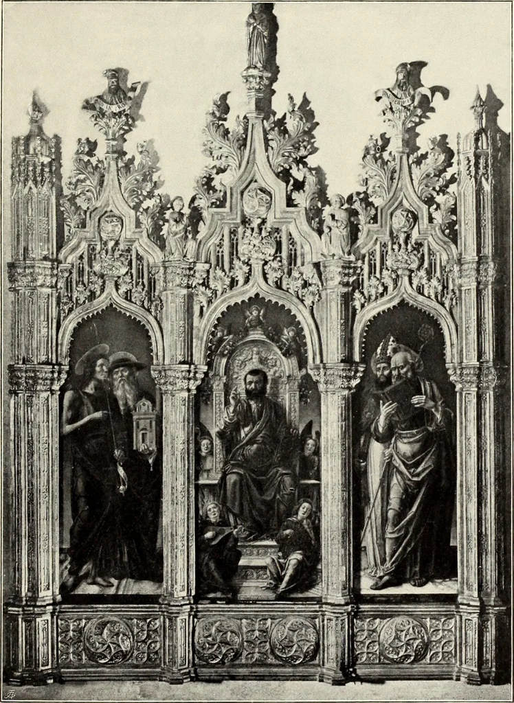 An illustration from Florentinische und venezianische Bilderrahmen aus der Zeit der Gotik und Renaissance, 1902, leaf 105