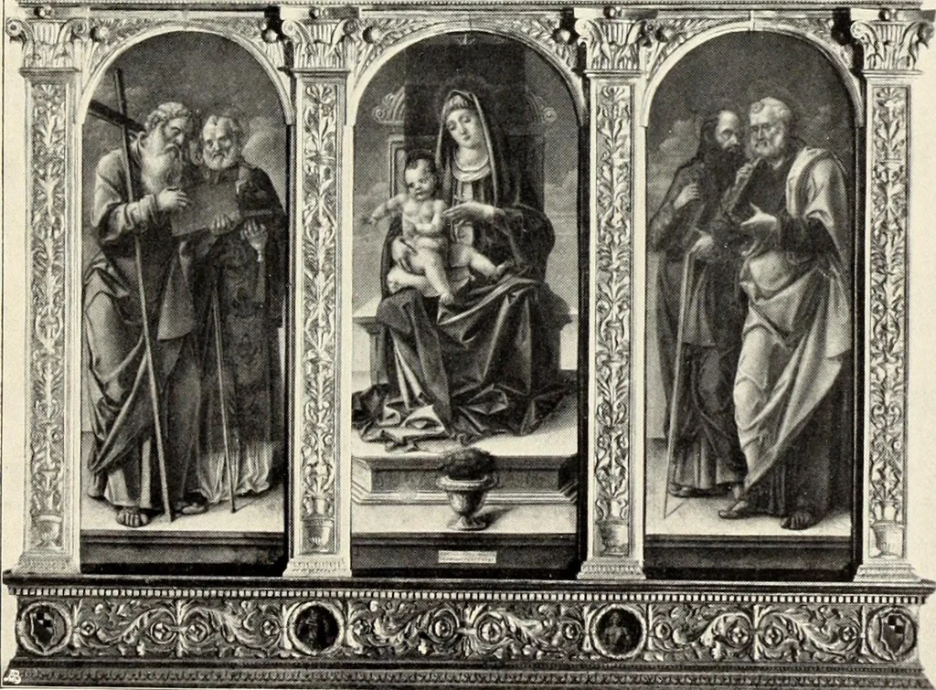 An illustration from Florentinische und venezianische Bilderrahmen aus der Zeit der Gotik und Renaissance, 1902, leaf 107