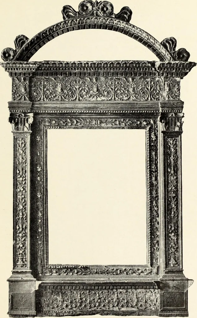 An illustration from Florentinische und venezianische Bilderrahmen aus der Zeit der Gotik und Renaissance, 1902, leaf 131