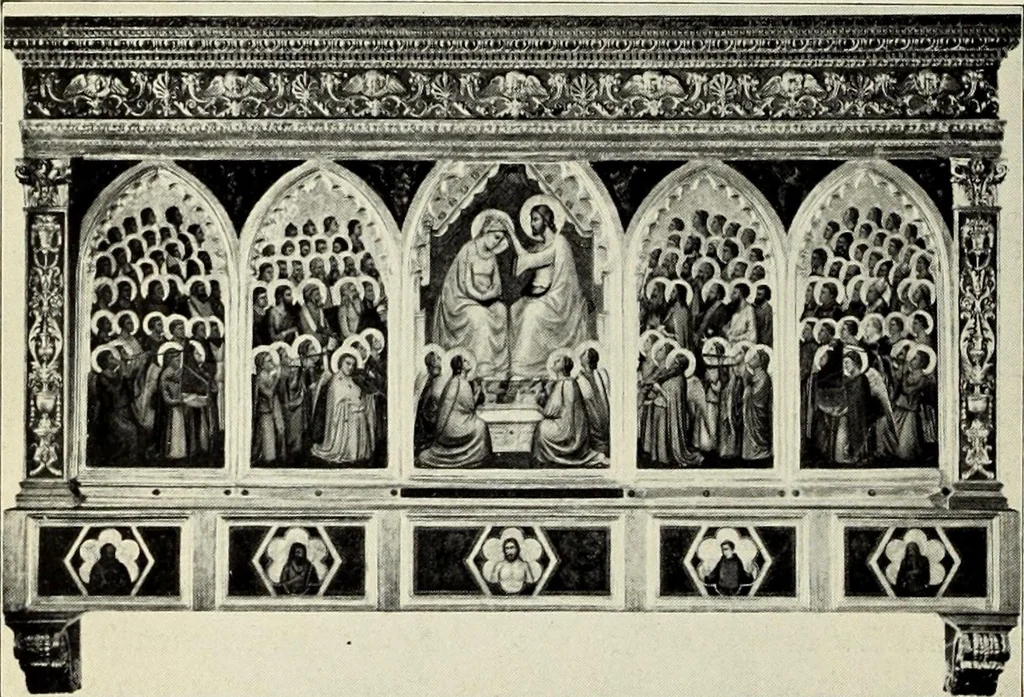 An illustration from Florentinische und venezianische Bilderrahmen aus der Zeit der Gotik und Renaissance, 1902, leaf 18