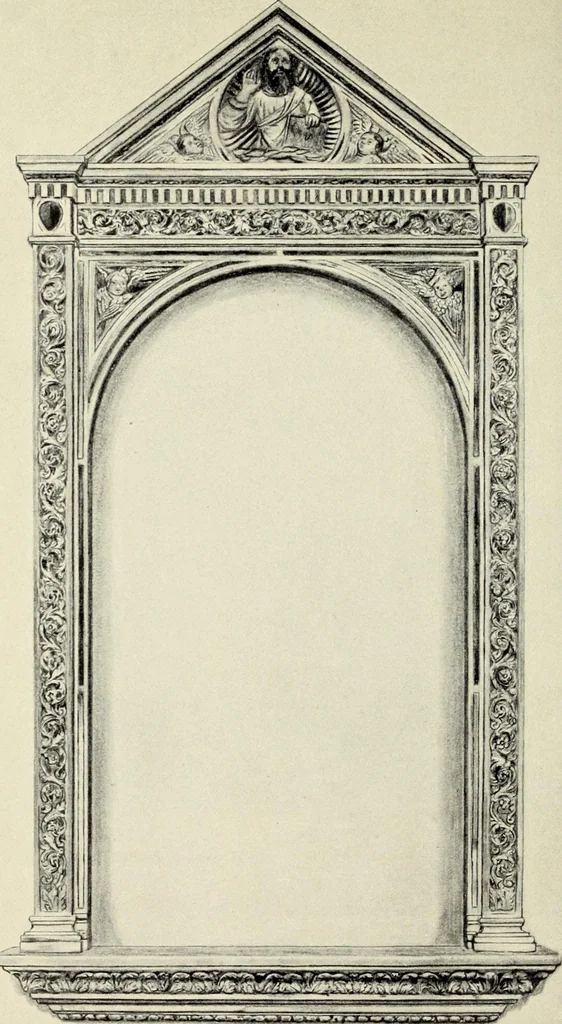An illustration from Florentinische und venezianische Bilderrahmen aus der Zeit der Gotik und Renaissance, 1902, leaf 32