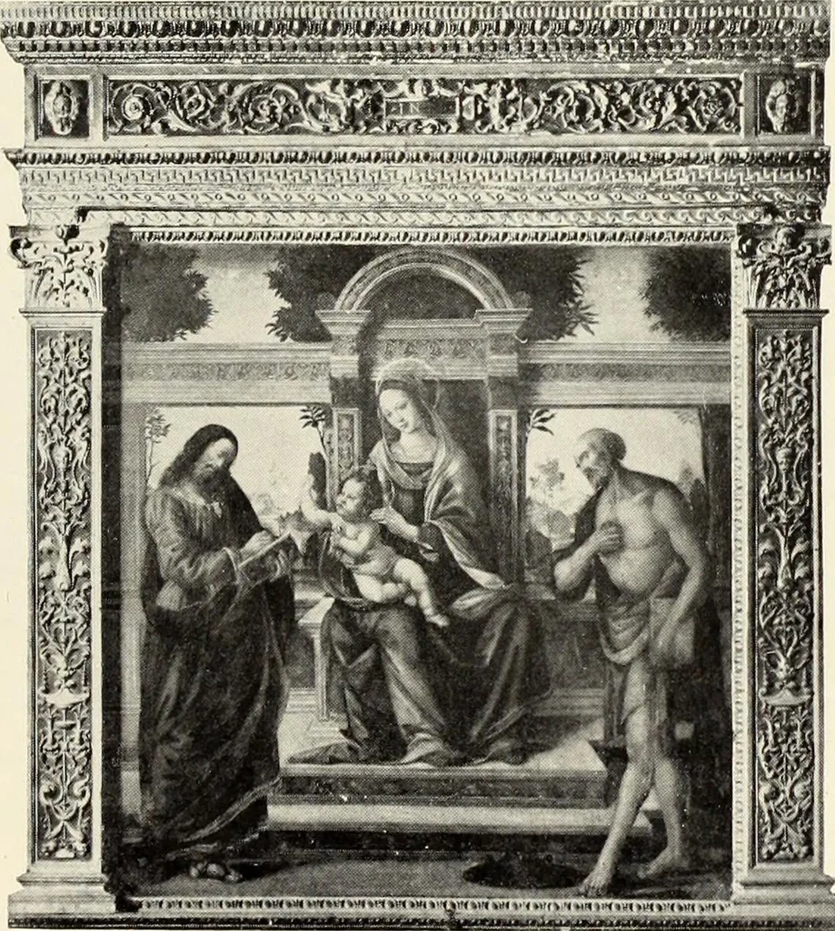 An illustration from Florentinische und venezianische Bilderrahmen aus der Zeit der Gotik und Renaissance, 1902, leaf 41