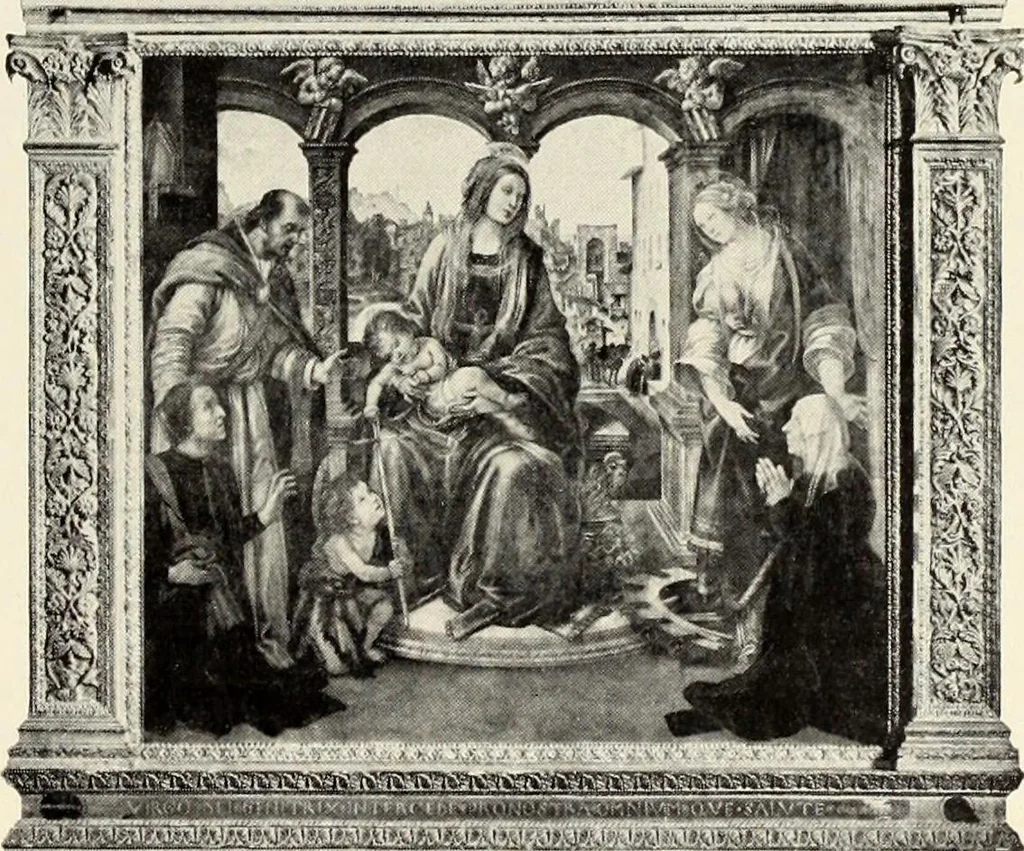 An illustration from Florentinische und venezianische Bilderrahmen aus der Zeit der Gotik und Renaissance, 1902, leaf 43
