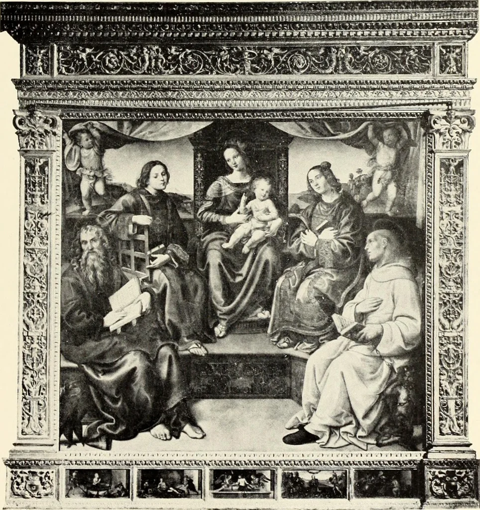 An illustration from Florentinische und venezianische Bilderrahmen aus der Zeit der Gotik und Renaissance, 1902, leaf 45