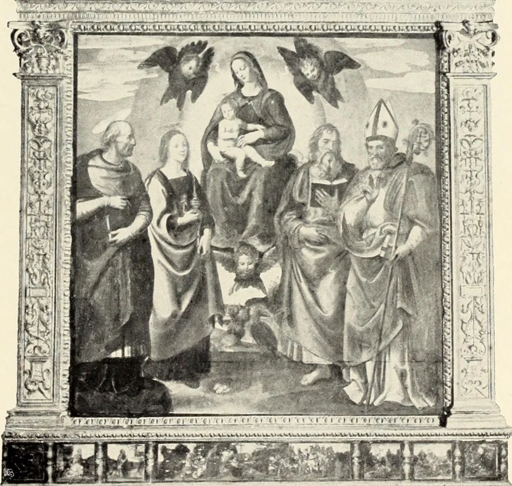 An illustration from Florentinische und venezianische Bilderrahmen aus der Zeit der Gotik und Renaissance, 1902, leaf 47