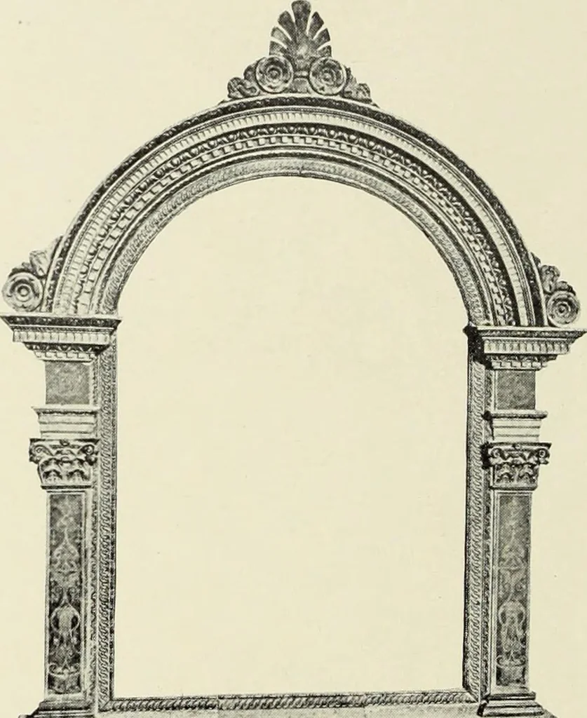 An illustration from Florentinische und venezianische Bilderrahmen aus der Zeit der Gotik und Renaissance, 1902, leaf 48