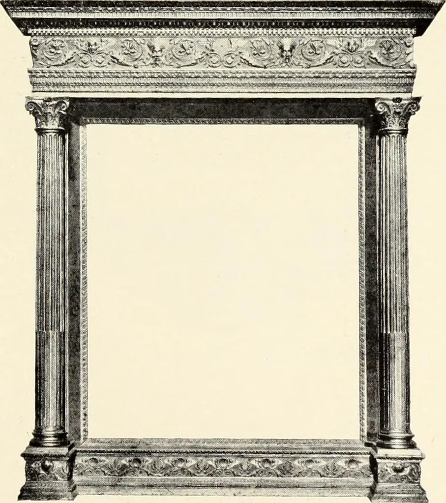 An illustration from Florentinische und venezianische Bilderrahmen aus der Zeit der Gotik und Renaissance, 1902, leaf 61
