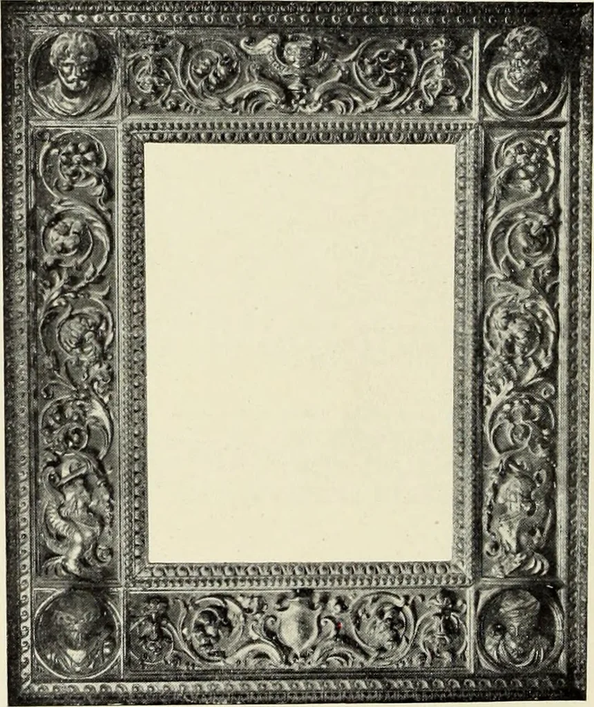 An illustration from Florentinische und venezianische Bilderrahmen aus der Zeit der Gotik und Renaissance, 1902, leaf 72