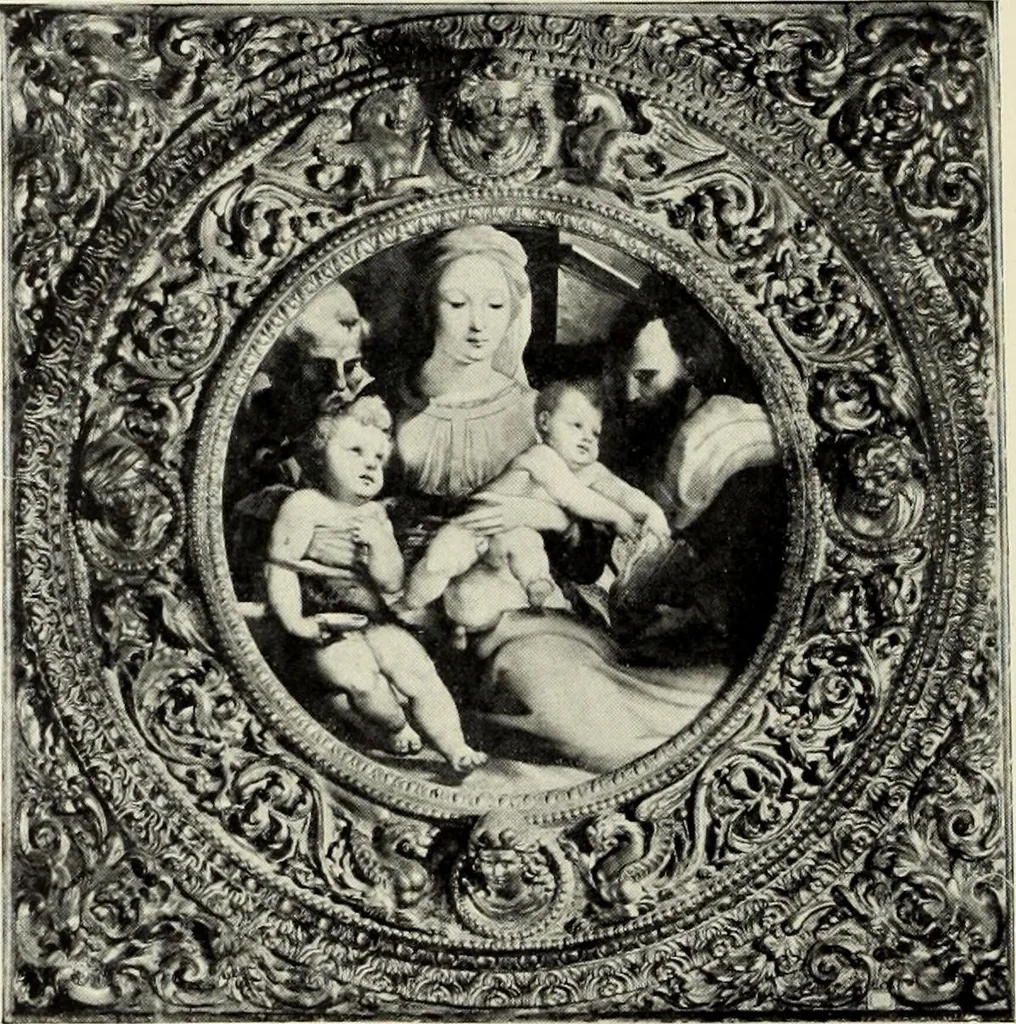 An illustration from Florentinische und venezianische Bilderrahmen aus der Zeit der Gotik und Renaissance, 1902, leaf 82